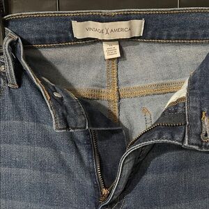 Vintage America Women's Blue Boot Cut Jeans